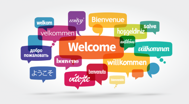 Welcome in different langagues
